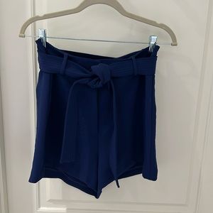 1 State blue shorts with sash tie